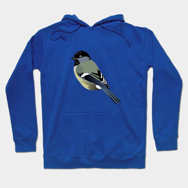 Fun little chickadee bird with 4 stylized options Hoodie by FTLOG